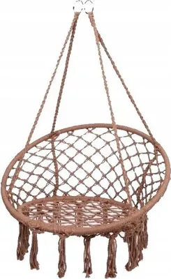 Produktbild von Ekspand | Gartenschaukel - Durchbrochenes Storchennest 70 cm - Braunes Design - Bequem und stilvoll