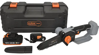 Akku-Kettensäge 12 V, 6-Zoll, max. 13 cm Schnitt, 2,0 Ah
