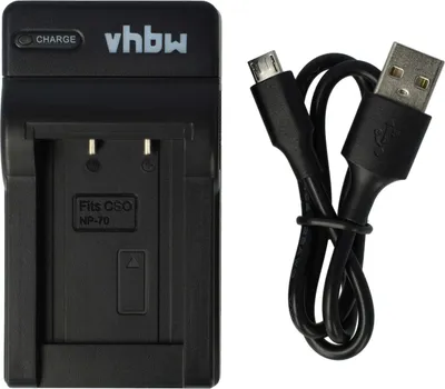 Produktbild von vhbw USB Ladegerät kompatibel mit Casio NP-70 Kamera Camcorder/Akku - Ladeschale, Ladeanzeige, 4,2 V
