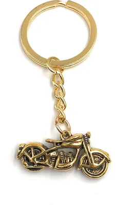 Image de Onwomania Porte-clés moto or bike métal Charm