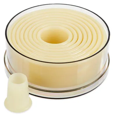 Productafbeelding van Thermohauser uitsteekset (nylon), rond en glad, wit, diameter 2,0-10,0 cm