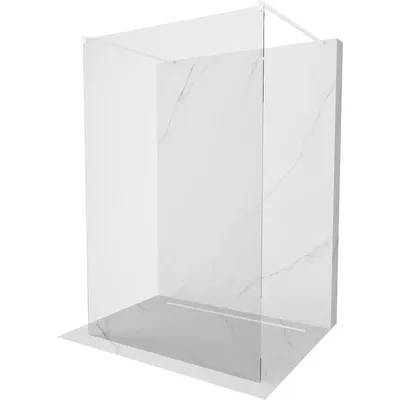 Obrázek produktu pro Mexen Kioto volně stojící sprchová zástěna 150 x 200 cm, Průhledné 8 mm, Bílá - 800-150-002-20-00