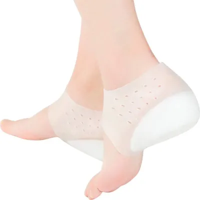 Produktbild von 2 Paar Einlegesohlen zur Erhöhung der Höhe, Silikon-Fersenpolster, weiche Gel-Fersenpolster-Einlagen für Damen und Herren (5,0 cm)