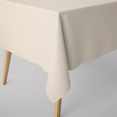Produktbild von SCHÖNER LEBEN. Tischdecke Deluxe Viskose Leinen uni ecru div. Größen Größe 130x160cm