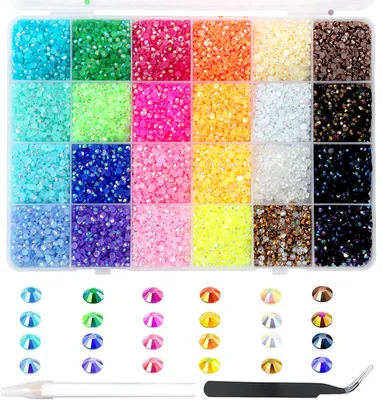 Produktbild von 6000 Stück Nail Rhinestones - Dekorative Strasssteine für Nailart