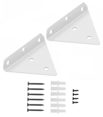 Image de Lot de 2 supports invisibles pour étagères d'angle