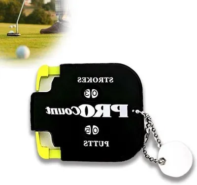 Image de Feuille de score de golf pour 2 joueurs - 9 trous - noir.
