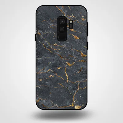 Immagine prodotto di Smartphonica Custodia per Samsung Galaxy S9 Plus con stampa in marmo - Custodia posteriore in TPU con design in marmo - Oro Grigio