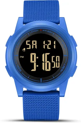 Productafbeelding van Herren Digital horloge, 3ATM waterdicht, polshorloge voor heren, digitaal horloge met alarm, stopwatch en kalender. Waterdicht tot 30 meter