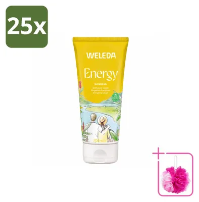 Image de 25 x Gel douche énergisant Weleda Aroma Shower - 200 ml - Lot économique - 25 pièces