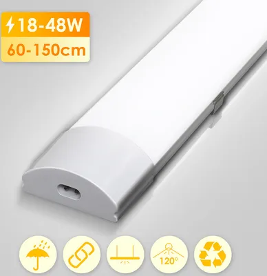 Produktbild von Jiubiaz LED Feuchtraumleuchte Deckenleuchten IP65 Neutralweiß Keller Garage Lampe Keller 60 cm