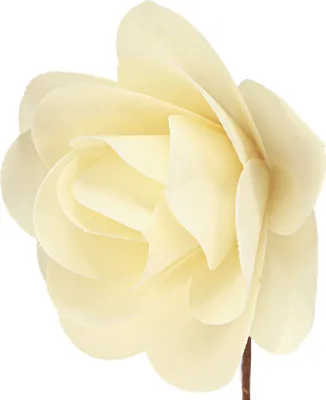 Produktbild von Holzrosen Künstliche Deko-Blumen Creme, Tischdeko Hochzeit, Floristik DIY 12er Set Ø10cm, 12 Stück