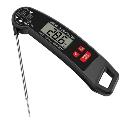 Produktbild von Digitales Fleischthermometer – IPX6 wasserdicht, faltbar, schnelle 3-Sekunden-Messung, hohe Genauigkeit