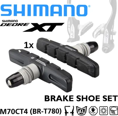 Produktbild von Shimano XT Bremsschuh BR-T670 BR-M760 Fahrrad V-Brake Cartridge Bremsbeläge