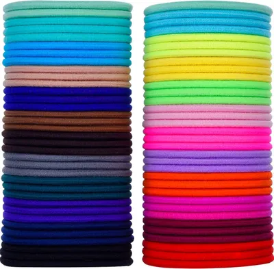 Image de 69 pack de 3mm de bandeaux multicolores élastiques et souples - sans métal
