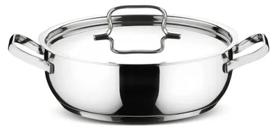 Immagine prodotto di Lagostina Sfiziosa Padella Acciaio Inox 32 cm Induzione e Gas 010740040132