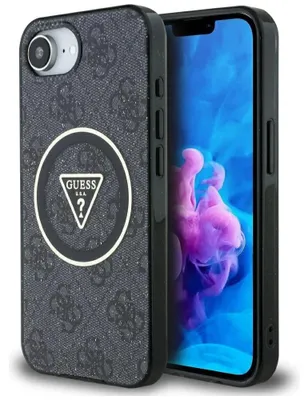 Produktbild von Guess Etui IML 4G MagSafe für iPhone 16e Schwarz