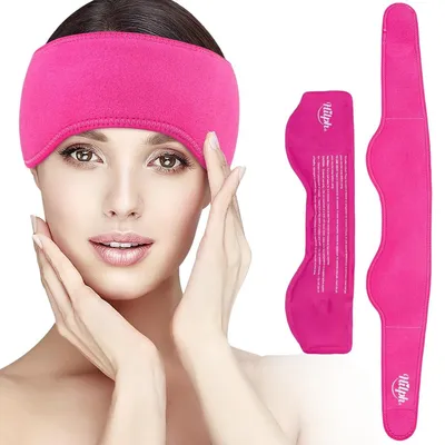 Imagen del producto de Compresa para migrañas con diadema - Rosa