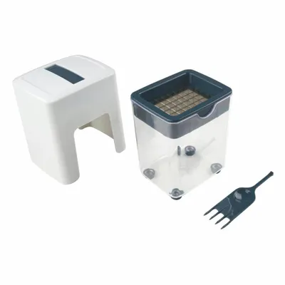 Image de Coupe frites manuel avec récipient et brosse de nettoyage Fackelmann Easy Prepare