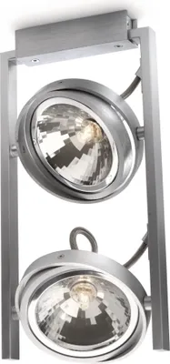 Produktbild von Philips myLiving Spot 530624816, Schienenlichtschranke, G9, 2 Glühbirne(n), Halogen, 630 lm, Aluminium