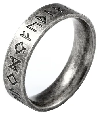 Immagine prodotto di Anello vichingo in acciaio inossidabile con rune scandinave