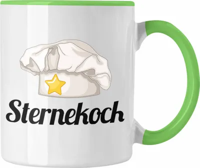 Produktbild von Trendation - Sternekoch Tasse Geschenk für besten Koch der Welt (Grün)