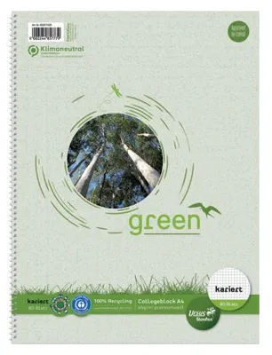 Image de Green College Bloc recyclé Taille : A4