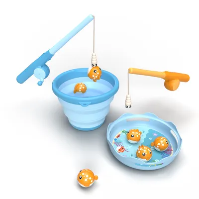Zdjęcie produktu dla SCHILDKRÖT 970247 Gra wędkarska SCHILDKRÖT "Fishing Game", niebieski/pomarańczowy