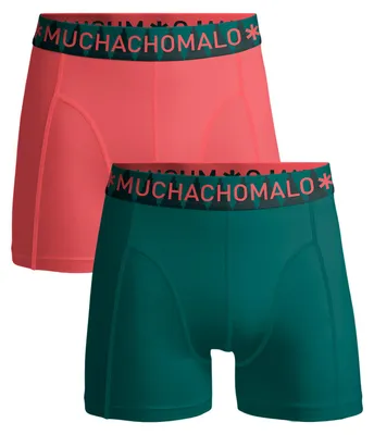 Produktbild von Muchachomalo Jungen Boxershorts – 2er Pack – Baumwolle Stretch – Bequeme Unterwäsche – Größe 146/152 - SOLID1010-476J