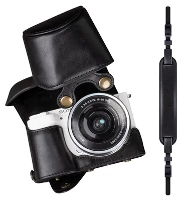 Zdjęcie produktu dla Solidchoice - Etui na aparat Sony ZV-E10 z obiektywem 16-50mm, wykonane z poliuretanu (PU)