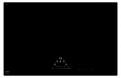 Image de NOVY 1776, Schwarz, Intégré, 80 cm, Plaque de cuisson à induction avec zones de cuisson, 5 zones, 5 zones