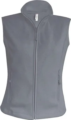 Produktbild von Kariban Damen Fleece Jacke Weste Micro Fleece-Weste Bodywarmer Fleece, Größe:4XL, Farbe:Convoy Grey