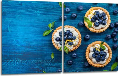 Produktbild von Herdabdeckplatten 2x40x52 Glaskeramikfeld 2-Teilig Glas Spritzschutz Kuchen