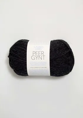 Produktbild von Sandnes Peer Gynt 50g - 100% Schurwolle Schwarz meliert 1088
