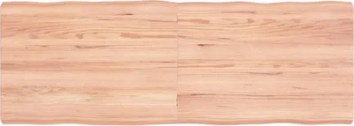 Produktbild von Tischplatte 140x50x(2-6) cm Massivholz Behandelt Baumkante
