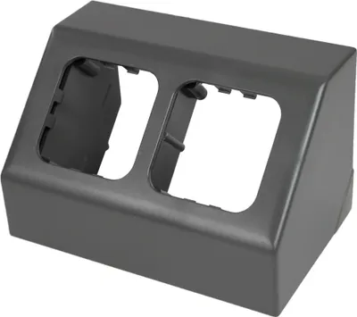 Image de C-Line Presto Inprojal CBE double boîtier double pour prises interrupteurs etc. en gris foncé