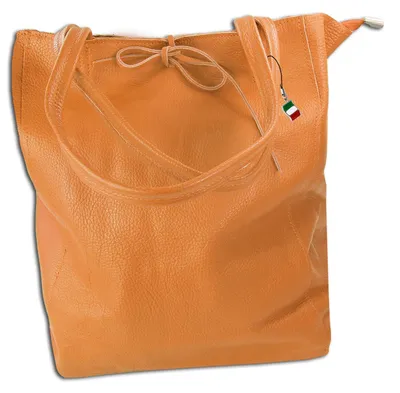Obrázek produktu pro Kožená taška Florence shopper přes rameno světle hnědá OTM107C