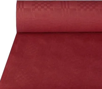 Produktbild von Papstar Papiertischtuch mit Damastprägung 50 m x 1 m bordeaux, 4 x 1 Rolle