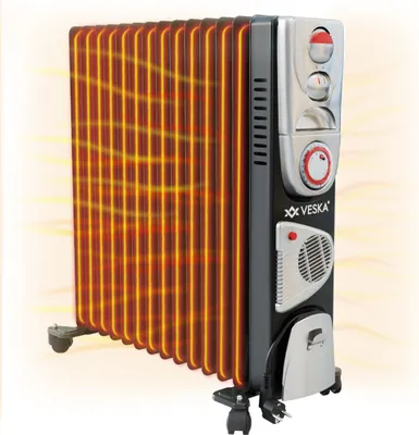 Produktbild von Ölradiator 2900W Elektro Heizkörper mit 13 Rippen Öl Radiator Mobile Elektroheizung mit 24h Timer, Heizung, Heizlüfter, Thermostatregler, Abschaltautomatik, Überhitzungsschutz 2500/2900 Watt