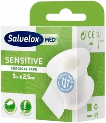 Image de Ruban adhésif chirurgical Salvelox Med Sensitive 10U
