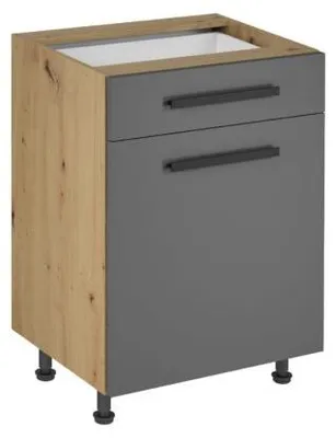 Productafbeelding van Onderkast, basisonderkast, multifunctionele onderkast, uitschuifbaar, legplanken