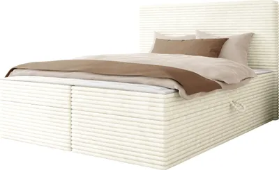 Produktbild von MIRJAN24 Boxspringbett mit zwei Bettkästen Wokio, Schlafzimmer, Dopellbett mit Topper (Farbe: Ambience 01, Größe: 180x200 cm)