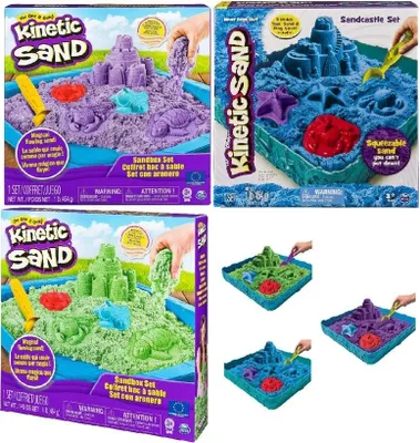 Obrázok produktu pre Kinetic Sand KNS ACK Box Set - Blue M04 FR GML, Viacfarebný, 3 rok / roky, 12 rok / roky, Chlapec / dievča, Plast, Francúzsko
