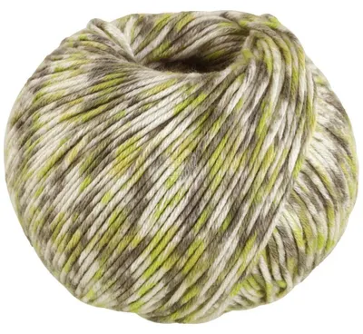 Produktbild von Lana Grossa - Soft Baumwolle Print 0124 ecru zartgrün khaki
