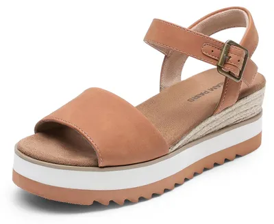 Produktbild von DREAM PAIRS Damen Espadrilles Sandalen mit offener Zehenpartie Elegante Plateau
