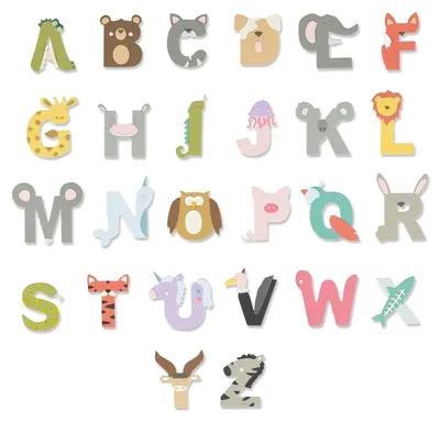 Image de Jeu de matrices "Animal Alphabet" comprenant 26 pièces