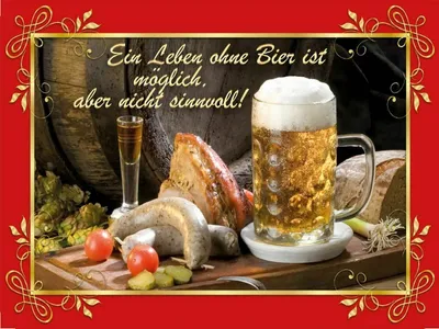 Produktbild von vianmo Holzschild 30x40 cm Leben ohne Bier ist sinnlos