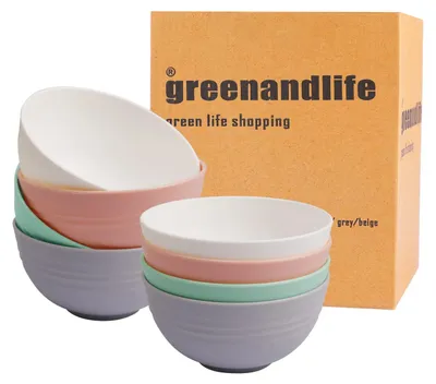 Frühstücksschalen 8er Set, unzerbrechlich, BPA-frei, 15 cm