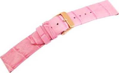 Produktbild von Echtleder-Uhrenarmband, rosa, 20 mm