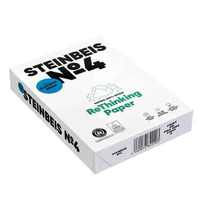Produktbild von STEINBEIS Recyclingpapier No.4 DIN A4 80 g/qm 500 Blatt